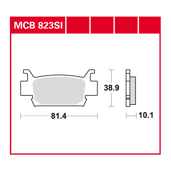 TRW plaquette de frein à disque MCB823SI
