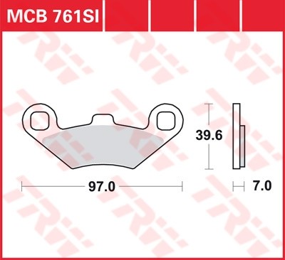TRW disc brake pads MCB761SI