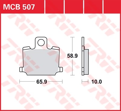 TRW plaquette de frein à disque MCB507