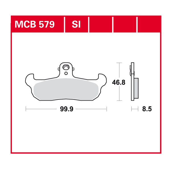 TRW plaquette de frein à disque MCB579SI