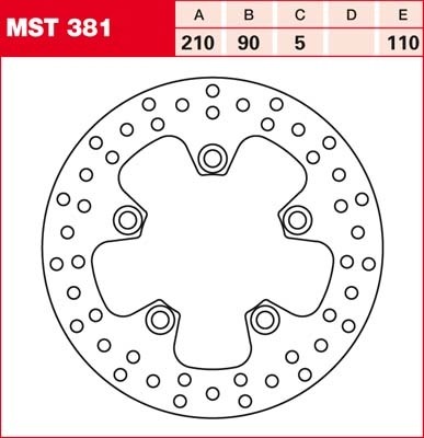 TRW Bremsscheibe starr MST381