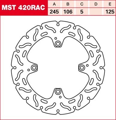 TRW RACING brake disc fixed MST420RAC