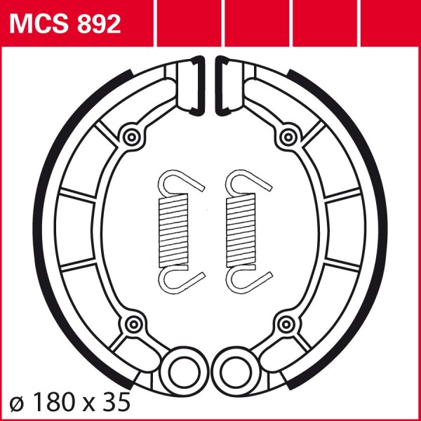 TRW Bremsbacken MCS892