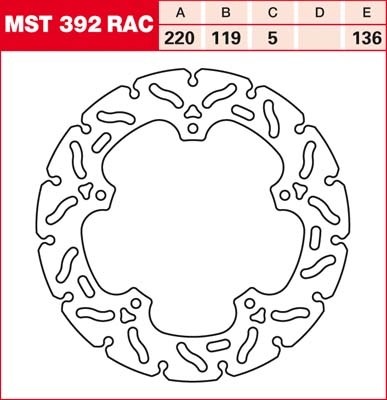 TRW RACING brake disc fixed MST392RAC
