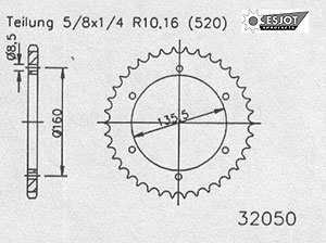 ab 1995 REGINA O-Ring Kettensatz Aprillia Moto 6.5 