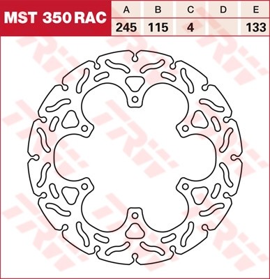 TRW RACING brake disc fixed MST350RAC
