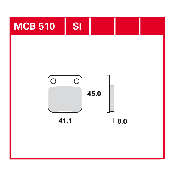 TRW plaquette de frein à disque MCB510SI