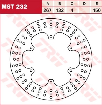 TRW Bremsscheibe starr MST232