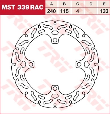 TRW RACING disques de frein fixe MST339RAC