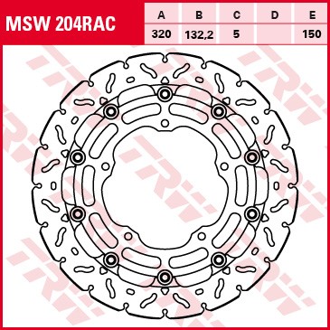 TRW brake disc floating MSW204RAC