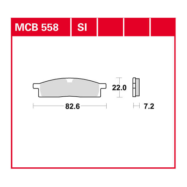 TRW plaquette de frein à disque MCB558