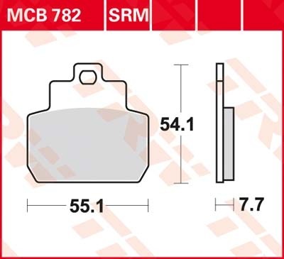TRW disc brake pads MCB782SRM