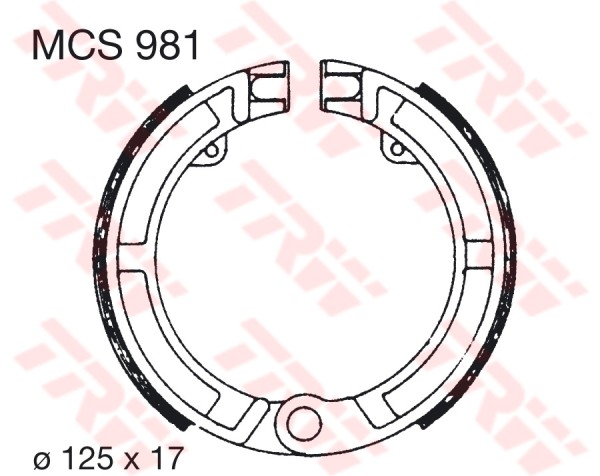 TRW mâchoires de frein MCS981