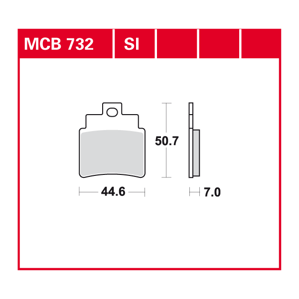 TRW plaquette de frein à disque MCB732SI