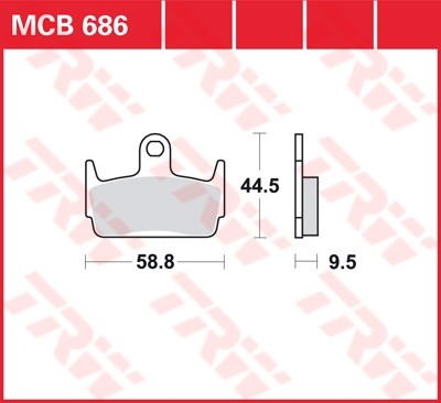 TRW disc brake pads MCB686