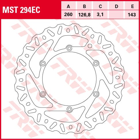 TRW disques de frein fixe MST294EC