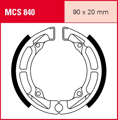 TRW Bremsbacken MCS840