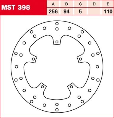 TRW Bremsscheibe starr MST398