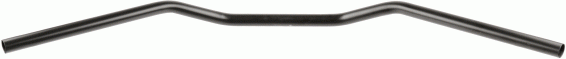 TRW steel handlebar black MCL133SS