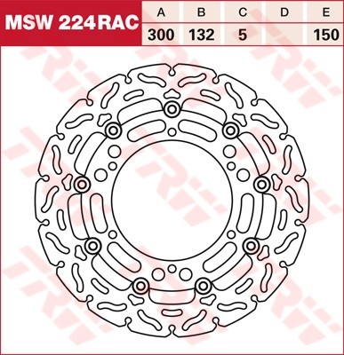 TRW RACING brake disc floating MSW224RAC