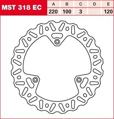 TRW disques de frein fixe MST318EC