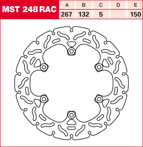 TRW brake disc fixed MST248RAC