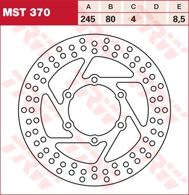 TRW Bremsscheibe starr MST370