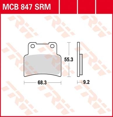 TRW plaquette de frein à disque MCB847SRM