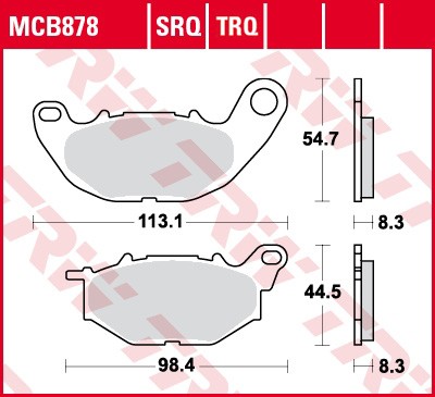 TRW disc brake pads MCB878SRQ