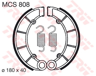 TRW mâchoires de frein MCS808