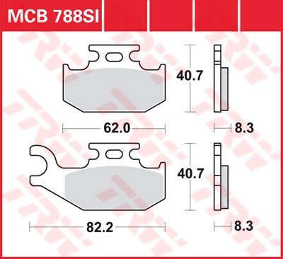 TRW disc brake pads MCB788SI