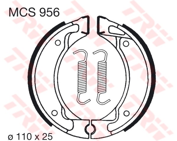 TRW mâchoires de frein MCS956