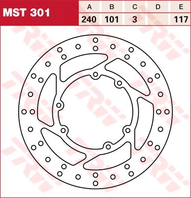 TRW RACING disques de frein fixe MST301