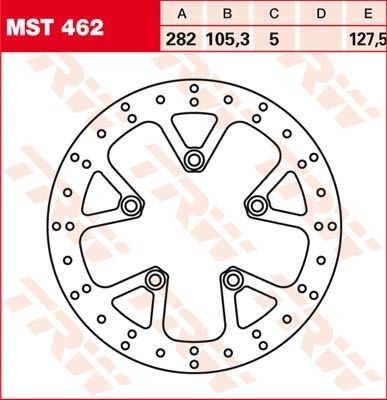 TRW Bremsscheibe starr MST462