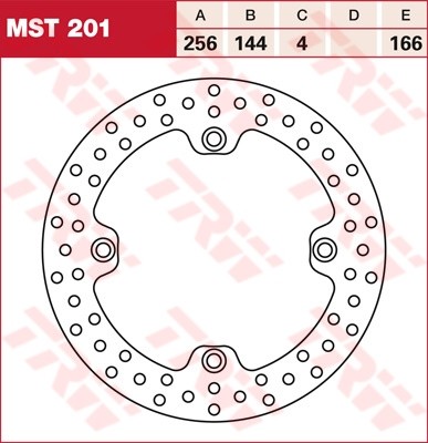 TRW disques de frein fixe MST201