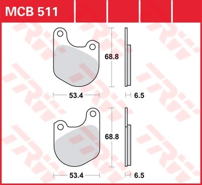 TRW plaquette de frein à disque MCB511