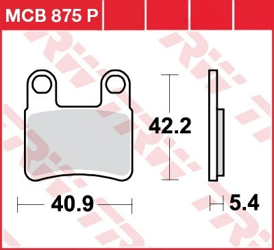 TRW plaquette de frein à disque MCB875P