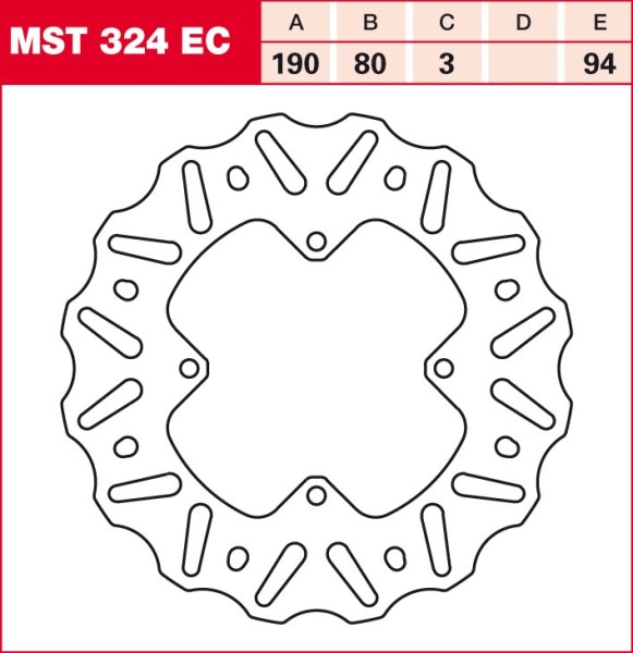 TRW Bremsscheibe starr MST324EC