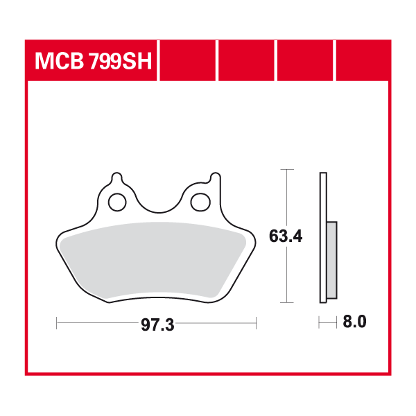 TRW plaquette de frein à disque MCB799SH