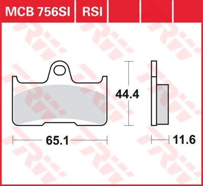 TRW plaquette de frein à disque MCB756SI
