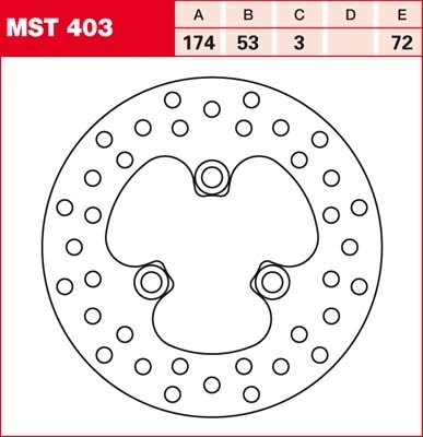 TRW Bremsscheibe starr MST403