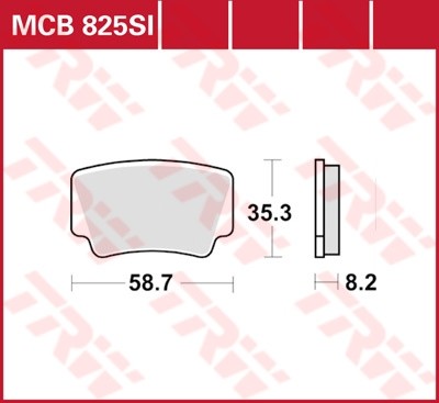 TRW plaquette de frein à disque MCB825SI