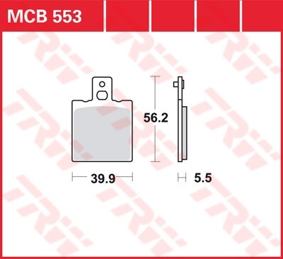 TRW plaquette de frein à disque MCB553