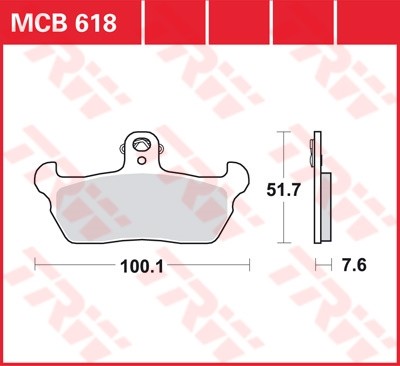 TRW plaquette de frein à disque MCB618