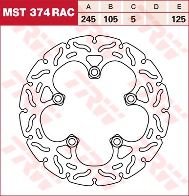 TRW RACING brake disc fixed MST374RAC