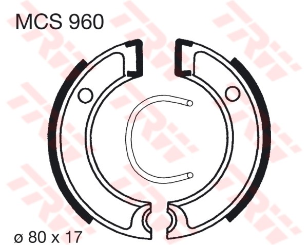 TRW mâchoires de frein MCS960