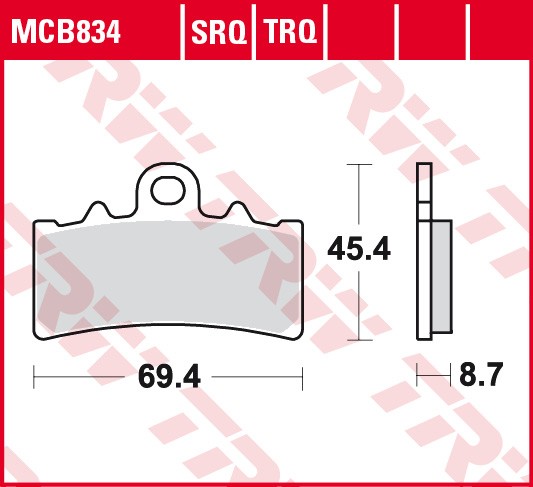 TRW brake pads MCB834TRQ