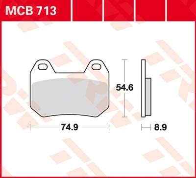 TRW disc brake pads MCB713