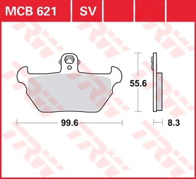 TRW plaquette de frein à disque MCB621