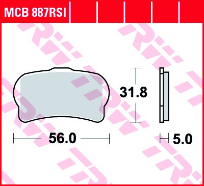 TRW disc brake pads MCB887RSI